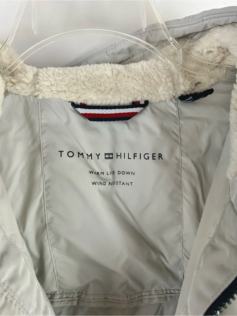 NEW Tommy Hilfiger Sherpa Lined Hooded Puffer Jacket Men's Medium